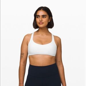 lululemon Free To Be Bra Wild white sports bra